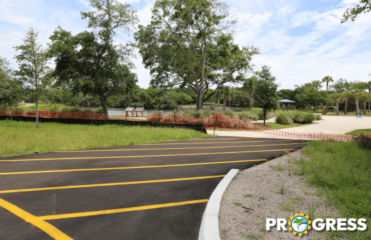 Construction Photo of Waterfront Park Parking Lot