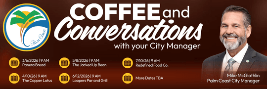 Graphic for Coffee and Conversations with your City Manager