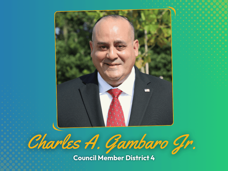 Charles A. Gambaro Jr. appointed to fill the City Council District 4 seat
