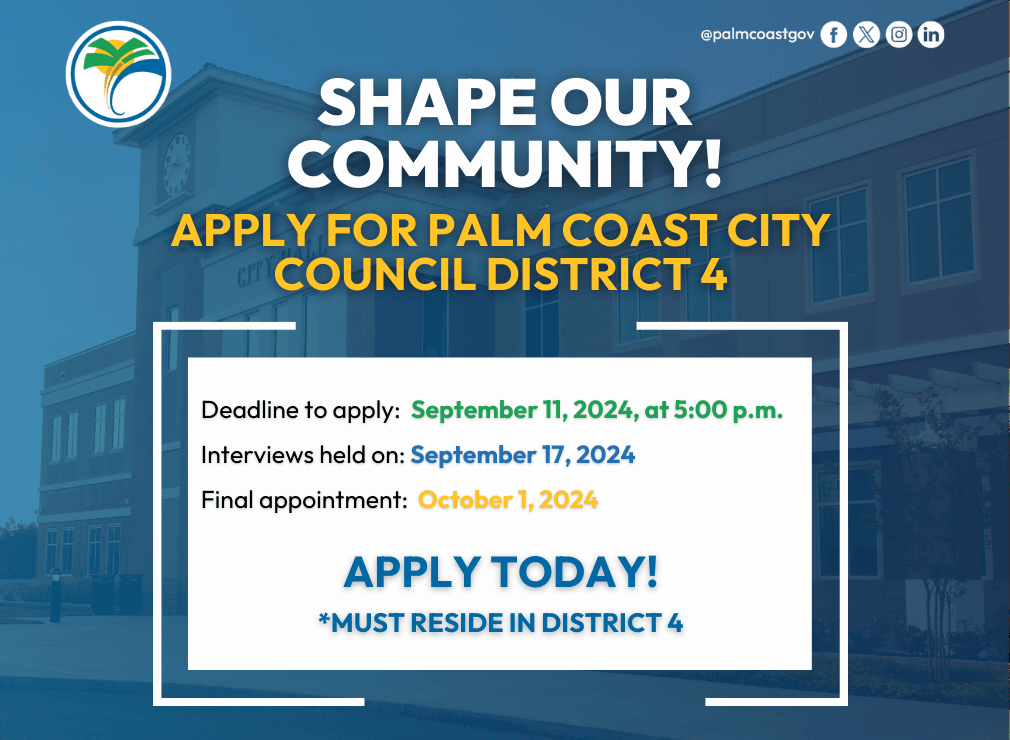 City Council District 4 Seat vacancy applications