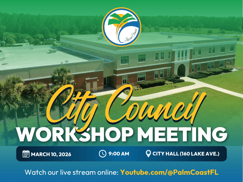 City Council Workshop Meeting on Tuesday, March 10, 2026, at 9:00 a.m.