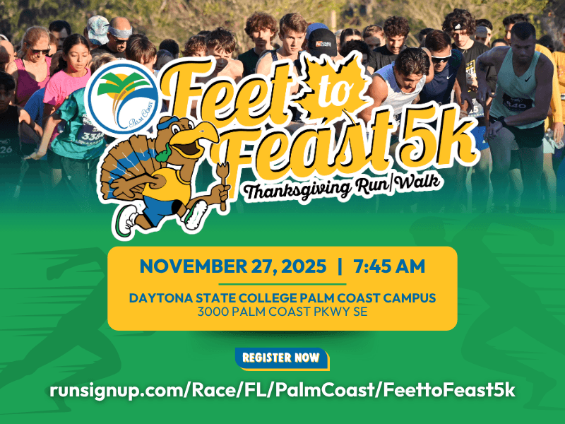 Feet to Feast Thanksgiving Day 5K Event Flyer
