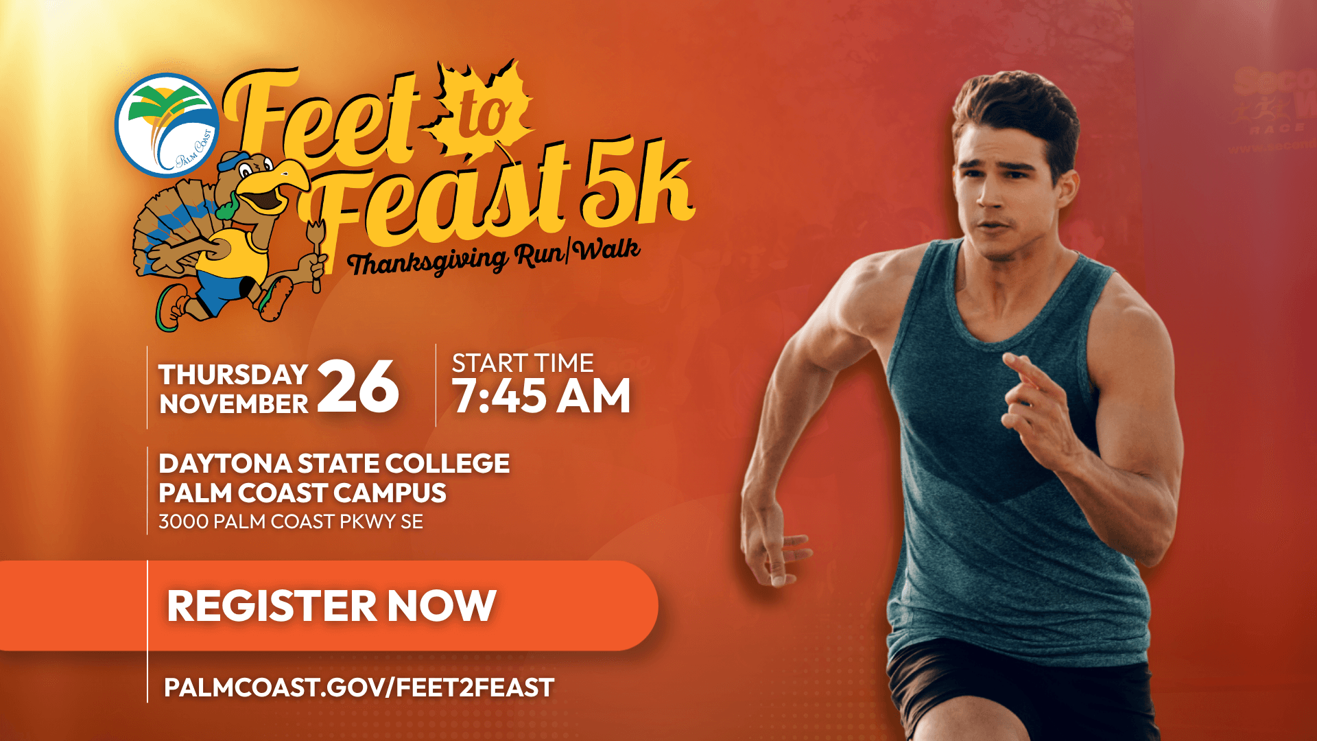 Graphic for Feet to Feast Thanksgiving 5k Run | Walk