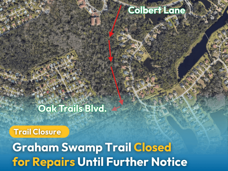 Graham Swamp Trail Closed for Repairs Until Further Notice
