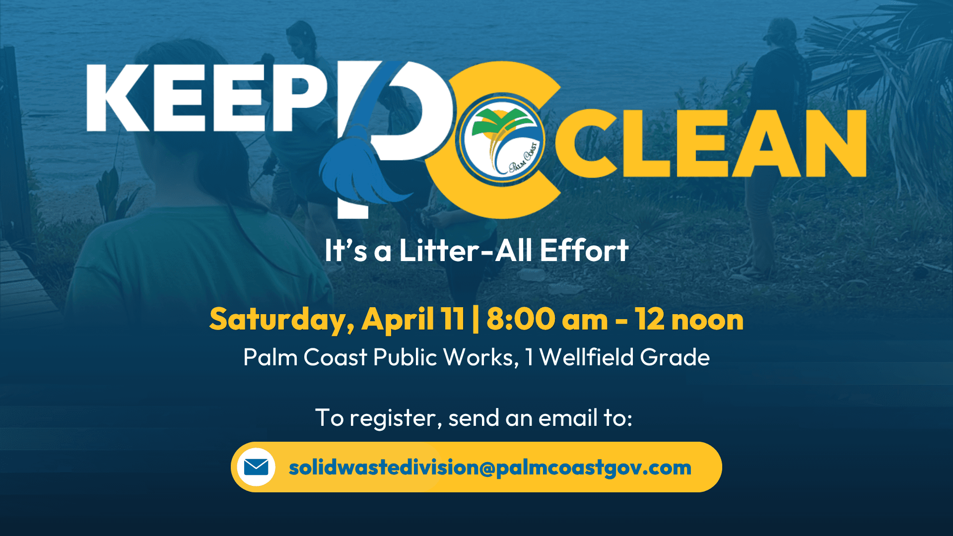 Graphic for Keep Palm Coast Clean: It's a Litter-ALL Effort
