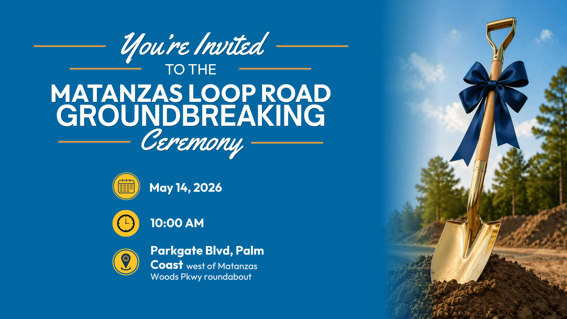 MATANZAS LOOP ROAD GROUNDBREAKING