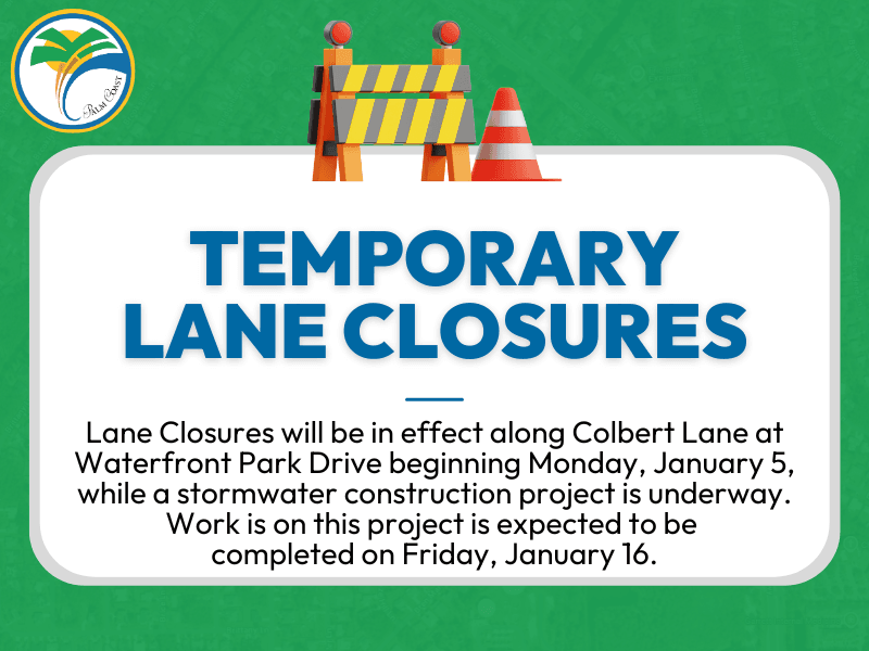 Graphic with Road Closure Information