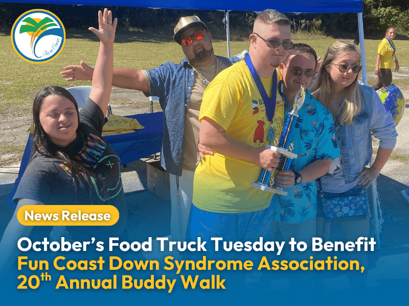 October’s Food Truck Tuesday to Benefit Fun Coast Down Syndrome Association, 20th Annual Buddy Walk