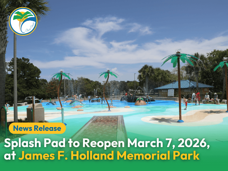 Splash Pad at James F. Holland Memorial Park Set to Open March 7, 2026