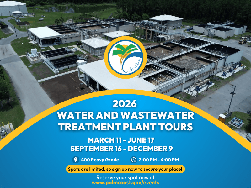 Graphic with event information and photo of Water Treatment Plant #2