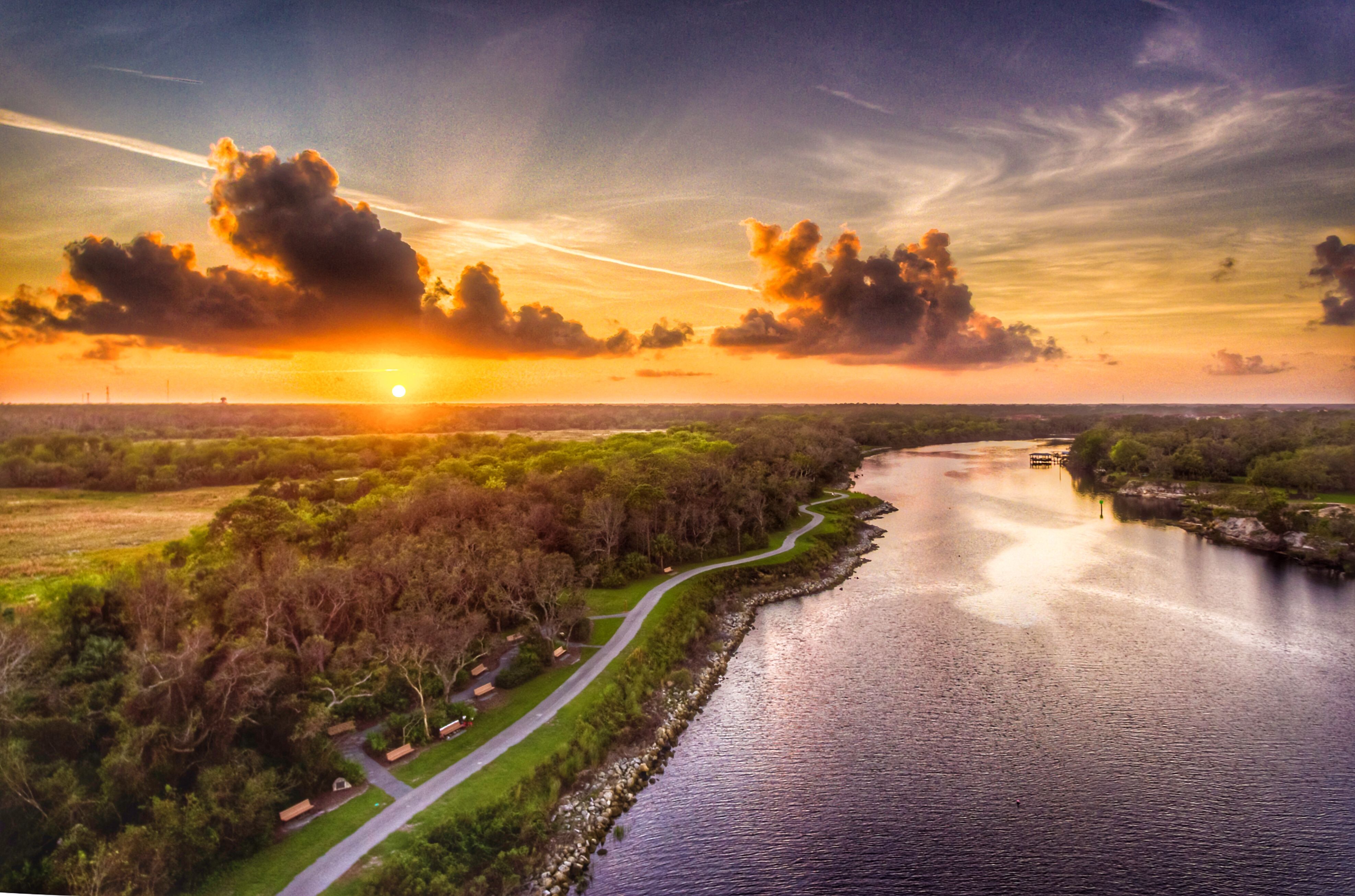 Drone image of the City of Palm Coast amenities