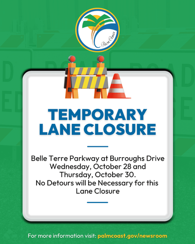 Decorative Graphic with Road Closure Information