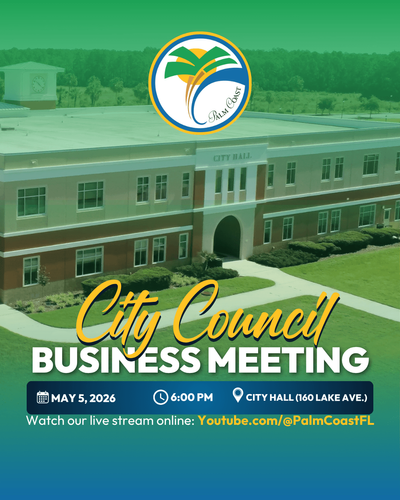 City Council Retreat on May 4, 2026, at 9:00 a.m. and City Council Business Meeting on May 5, 2026, at 6:00 p.m.