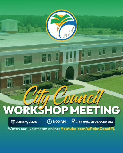 City Council Workshop Meeting on June 9, at 9 a.m.