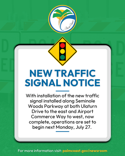 Decorative Graphic with New Traffic Signal Information