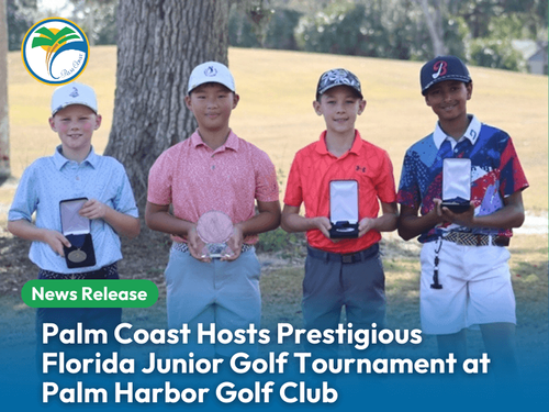 Florida Junior Golf Tournament picture of four male winners