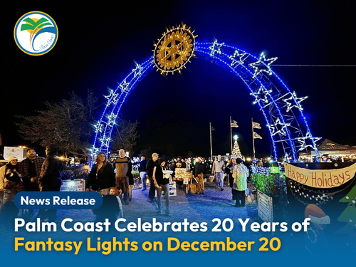 Palm Coast Celebrates 20 Years of Fantasy Lights on December 20