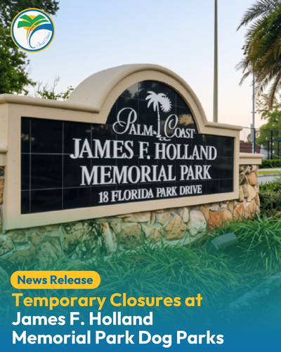 Temporary Closure at James F. Holland Memorial Park Dog Parks