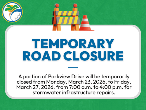 Temporary Road Closure at Parkview Drive