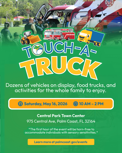 Decorative Design with Photo from Previous Touch-a-Truck Event