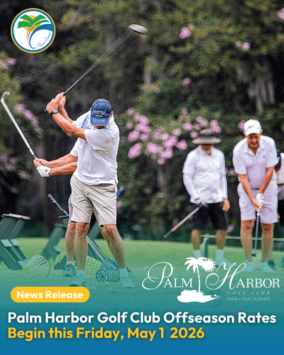 Decorative Design with Photo of Golfers at the Driving Range